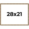 PosterPalooza | Textured Gold Picture Frame - UV Acrylic, Backing Board, Hanging Hardware Included - 3 of 4