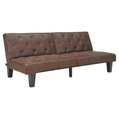 Dhp Sofas Couches Target, Dhp Noah Sectional Sofa Bed With Storage Twin Black Faux Leather