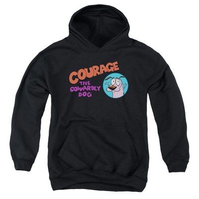 Boys’ Courage The Cowardly Dog Courage Logo Hooded Sweatshirt