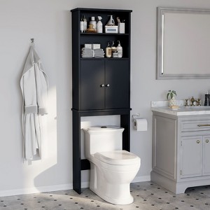Celebalcony 74.8'' H Freestanding Over the Toilet Storage Over the Toilet Etageres - 1 of 3