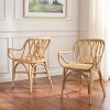 Serafima Rattan Arm Chair - ACH6702 - Safavieh - 3 of 4