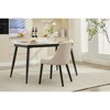 Swivel Bar Stools Set, Upholstered Barstools with Sturdy Metal Base, for Kitchen, Dining Room, Home Bar - 3 of 4