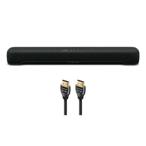 Yamaha SR-C20A Compact Sound Bar with Built-In Subwoofer with 8K-10K 48Gbps HDMI Cable - 2.46 ft. (.75m) - 1 of 4