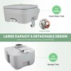 Sandinrayli Portable Flush Toilet Camping Porta Potty for Travel Hiking with 5.3 Gal. Tank - 4 of 4