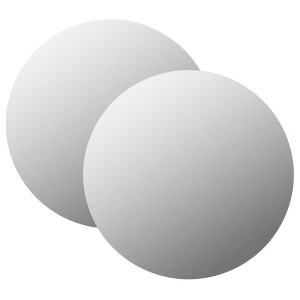 vidaXL Wall Mirror Set of 2 Transparent Glass 15.7 inch Minimalist - 1 of 4