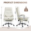 Home Office Chair 155° Reclining with Adjustable Lumbar Support for Back Pain Relief - 4 of 4