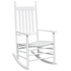 vidaXL Rocking Chairs with Curved Seats 2 pcs White Solid Wood Fir - 4 of 4