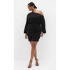 Women's Plus Size Alysia Mini Dress - black | CITY CHIC - 2 of 4