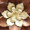 12.40" x 12.40" Whimsical Flower Wall Decor Metallic - Stratton Home Décor: Rustic Botanical Art, Vertical Orientation - 4 of 4
