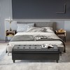 NicBex Modern 51" Storage Bench Wood Accent Stools with Faux Leather Fabric for Bedroom and Entryway - 2 of 4