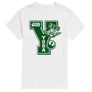Men's - Star Wars - Yoda Letterman Short Sleeve Graphic T-Shirt - 1 of 4