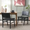 Taika Woven Leather Dining Chair (Set of 2) - DCH4000 - Safavieh - 4 of 4