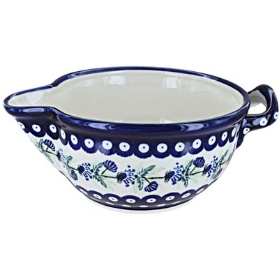Blue Rose Polish Pottery 1252 Zaklady Batter Bowl