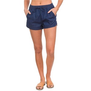 Hurley Womens Cindy Chambray Casual Walking Shorts - 1 of 2
