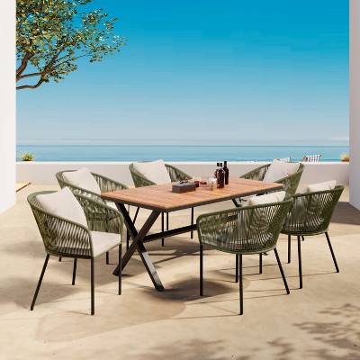 Dobbies rope dining set sales