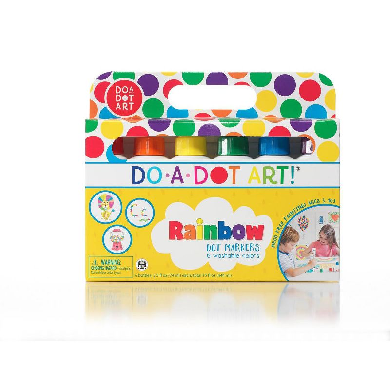 6ct Washable Rainbow Dot Markers - Do-A-Dot Art, 1 of 4