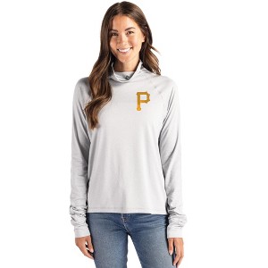 Pittsburgh Pirates Cutter & Buck Coastline Epic Comfort Recycled Womens Funnel Neck - 1 of 1
