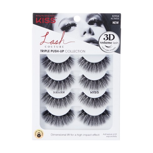 Kiss Lash Couture Triple Push-up Collection Fake Eyelashes