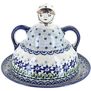 Blue Rose Polish Pottery B001 Manufaktura Cheese Lady - 1 of 1
