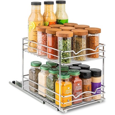 Hold N' Storage - Pull Out Cabinet Organizer for Spices, Cans - Heavy Duty with Lifetime Limited Warranty