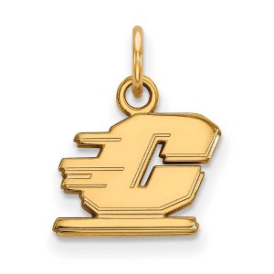 Black Bow Jewelry 10k Yellow Gold Central Michigan Chippewas NCAA Extra Small Pendant - 1 of 3