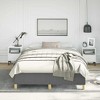 Bed Frame Dark Grey Fabric, Plywood, Engineered Wood Full - 3 of 4