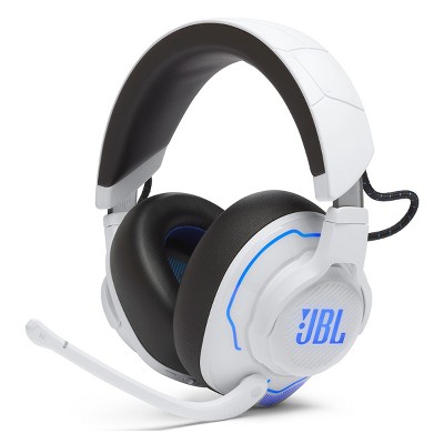 JBL Quantum 910P - Headset - full size - Bluetooth / 2.4 GHz radio  frequency - wireless, wired - active noise canceling - white