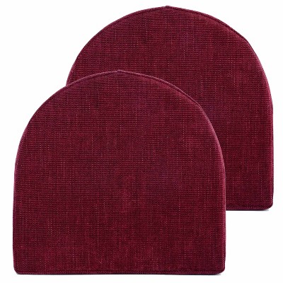 U-Shape High Density Memory Foam Chair Pads with Ties by Sweet Home Collection®