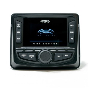 Wet Sounds WS-MC-2: 3-Inch Gauge Style Marine Media System with 2.7-Inch Full-Color LCD Display, Bluetooth - 1 of 4