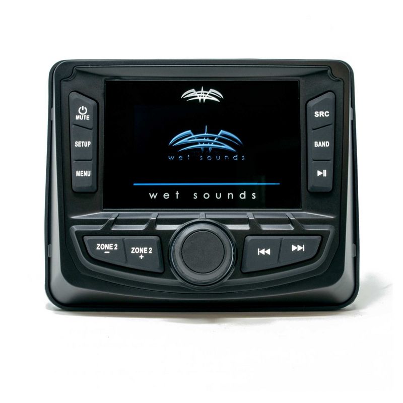 Wet Sounds WS-MC-2: 3-Inch Gauge Style Marine Media System with 2.7-Inch Full-Color LCD Display, Bluetooth, 1 of 5
