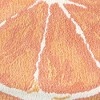 TOWN & COUNTRY PLAY Citrus Slice Lemon Half Circle Shaped Bath Mat, Absorbent Tufted Floor Mat, Machine Washable, Yellow, 34.7"x18.1" - 2 of 4