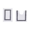 Hotel 2 PC Bath Rug 100% Premium Cotton Tufted Weave Two Tone Reversible Bathroom Rug, Super Soft Absorbent, Machine Washable Bath Mat - 2 of 4