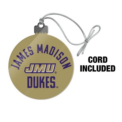 James Madison University Dukes Acrylic Christmas Tree Holiday Ornament ...