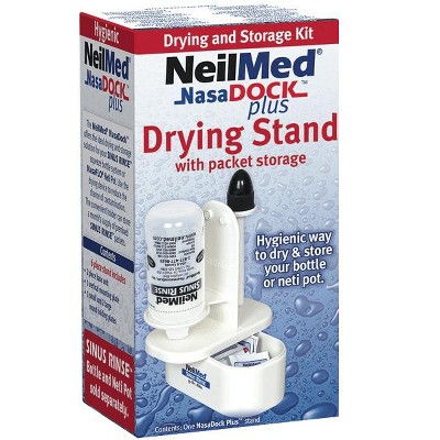 NeilMed Nasadock Plus Drying Stand for Neti Pot and Nasal Rinse Bottle ...