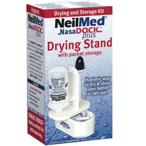NeilMed Nasadock Plus Drying Stand for Neti Pot and Nasal Rinse Bottle ...