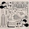 Women's - Disney - Minnie Mickey NY Taxi Oversized Graphic T-Shirt - image 2 of 4