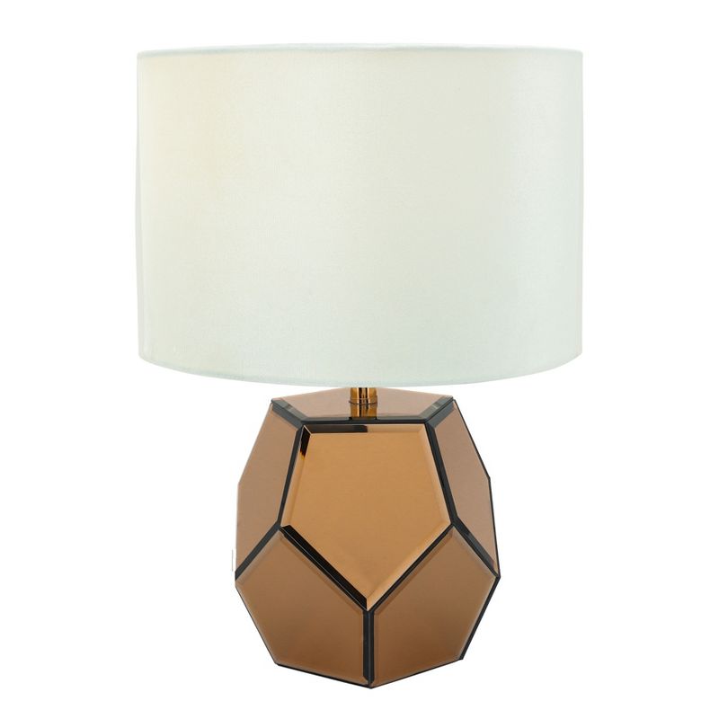 SAGEBROOK HOME 17.25&#34; Mirrored Faceted Table Lamp Gold, 2 of 6