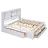 CAVINAS Queen Size Bed Frame, Platform Bed with Storage Headboard and 8 Drawers, Storage Beds with Headboards - 4 of 4
