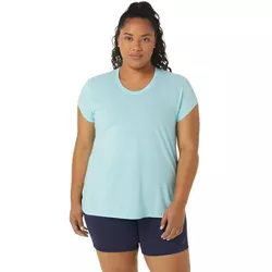 Asics Women's Women's Heather Vneck Short Sleeve Top Apparel, L, Blue :  Target