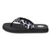 Women's Ella Yoga Mat Animal Print Velour Flip Flop - image 4 of 4