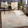 Livabliss 5'3"x7' Alanya Traditional Machine Washable Rug Blue: Pet Friendly, Flat Pile, Indoor Use - 4 of 4