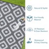 Outdoor Rug, Waterproof Reversible Patio Rug, Plastic Straw Camping Rug, Modern Geometric Foldable Large Rug for RV, Porch & Beach - 3 of 4