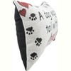 Manual Woodworkers and Weavers A Dog Wags Its Tail With Its Heart Throw Pillow, Pet-Inspired Decorative Cushion with Quote Design - 3 of 4