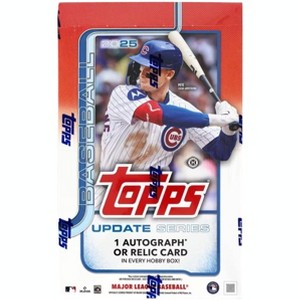 Topps 2025 Update Series Baseball Hobby Trading Card Box (1 Autograph or Relic Card Per Box) - 1 of 1