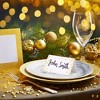 Best Paper Greetings 100 Pack Place Cards for Table Setting - Blank Name Cards for Wedding, Banquets, Gold Polka Dot 3.5 x 2 In - 2 of 4