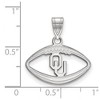 Black Bow Jewelry Sterling Silver Oklahoma Sooners NCAA Pendant - 2 of 3