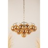 Mitzi Mimi 6 - Light Chandelier in  Aged Brass Champagne Shade - 3 of 4