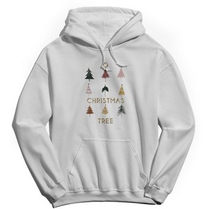 Rerun Island Men's Christmas Tree Variety Long Sleeve Graphic Cotton Hoodie - 1 of 1
