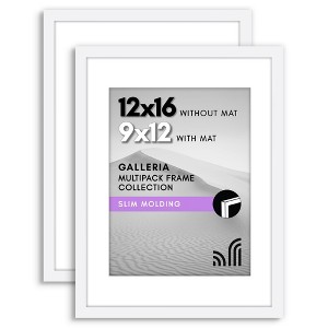 Americanflat Picture Frame with plexiglass - Hanging Hardware For Horizontal and Vertical Display - 1 of 4