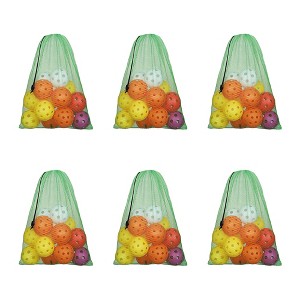 GSE 12x18" Mesh Drawstring Bag with Lock for Baseball, Softball, Tennis, Pickleball Ball, Golf Ball, Beach, Laundry - 1 of 4